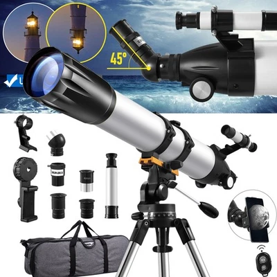Teleskop Fernrohr 70/300 90/900 Astronomie  mit Dreibein Stativ für Kinder Gift - Bild 1 von 4