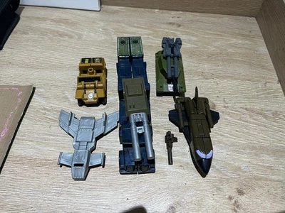 G1 Transformers Combaticons Onslaught Brawl Blast Off and Swindle. Hasbro. - Image 1 of 2