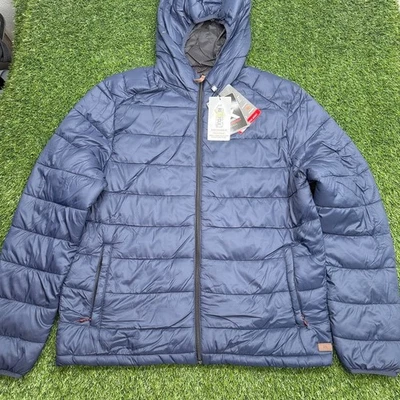 NUEVO CON ETIQUETAS Chaqueta acolchada Zeroxposur para hombre XL azul exterior senderismo sudadera con capucha Foto 1 de 4