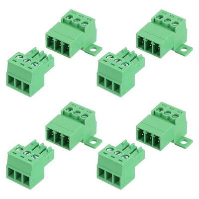 4 Set 3 Pin Screw Terminal Block Connector, 3.81mm PCB Mount Screw Terminal - Image 1 of 4