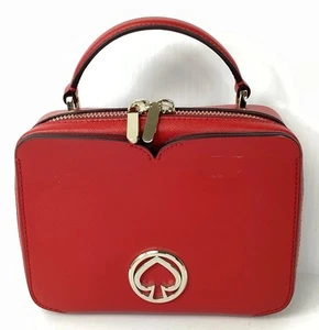 Cartera de cuero Kate Spade rosa multi tocador mini asa superior - Imagen 1 de 8