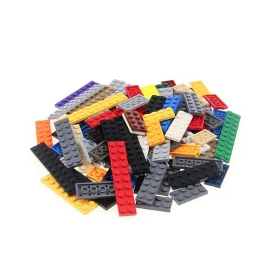 100 Lego Classic Leisten Bau Steine flach 160g Kiloware 2x3 - 2x10 bunt gemischt - Bild 1 von 3