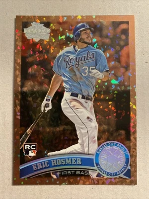 2011 Topps Update #US155 Eric Hosmer Cognac Diamond Anniversary Rookie SP - Image 1 of 2