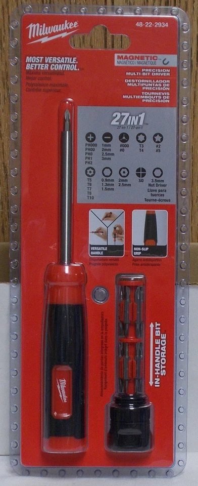 Milwaukee Tool 48-22-2934 27-In-1 Precision Multi-Bit Screwdriver