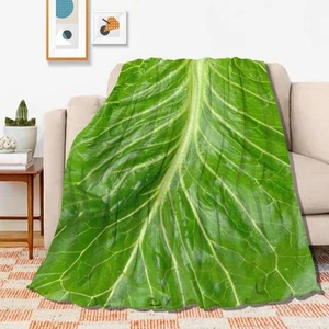 Lettuce Blanket for Fall Winter Spring All Season Warm Fuzzy 50x40 in for Sma... - Picture 1 of 6