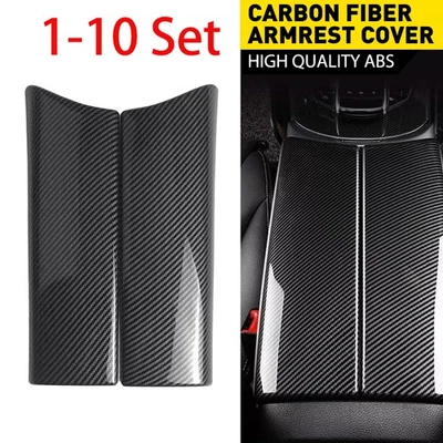 适用于梅赛德斯奔驰碳纤维中心扶手盒存储盒装饰 1-10 件套 — 第 1/4 张图片