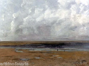 GUSTAV COURBET THE BEACH SEASCAPE REALISM ART GICLEE PRINT FINE CANVAS - Picture 1 of 4