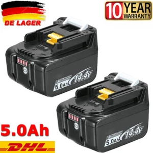 2x 14.4V 5.0Ah BL1430B para Makita Batería BL1415 BL1450 BL1440 194065-3 Pantalla LED - Imagen 1 de 12