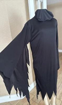 Vestido de brujas andrajosas negras disfraz accesorios teatrales juego talla M xb72 Foto 1 de 4