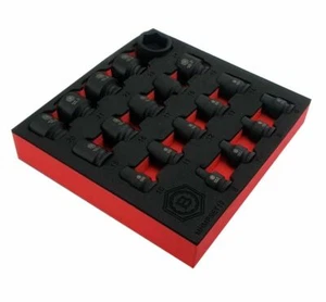 Juego de enchufes de impacto de 6 puntos Britool Hallmark MHMPSET19 19 piezas 3/8 pulgadas puerta 6 - 24 mm - Imagen 1 de 3