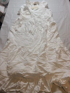 Women's Gauze Flutter Short Sleeve Dress - Universal Thread White Size Large - Picture 1 of 5