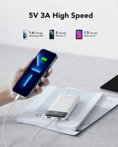 Charmast Batterie Externe 10400mAh 5V/3A Power Bank USB C avec Affichage LED Bat - Photo 1/7