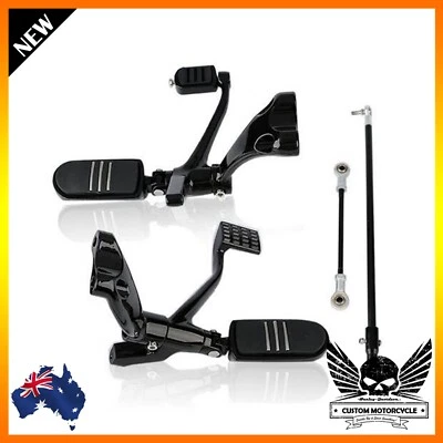 Palanca de clavija de control delantero negra para motocicleta Harley Sportster XL 1200 883 personalizada Foto 1 de 3