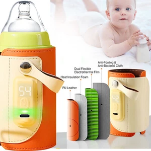 Portable Car Travel Baby Milk Warmer 5 Temperature Adjustable Handhold Bottle - Picture 1 of 13