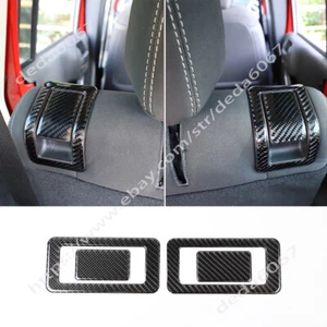 Cubierta del panel de interruptor del asiento trasero interior de fibra de carbono adecuada para Jeep Wrangler JK 2011-17 - Imagen 1 de 9