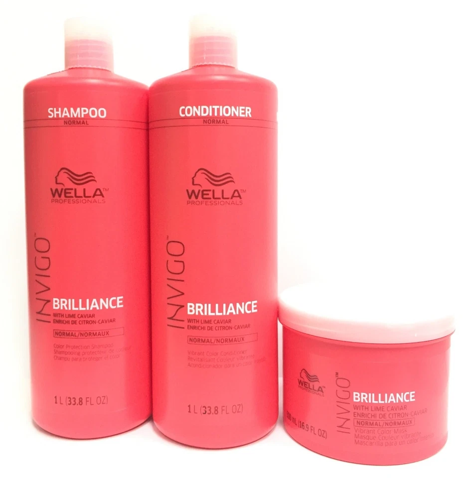 Wella Invigo Brilliance Shampoo, Conditioner & Mask Normal Hair, 16.9 & 33.8 oz - Image 1 of 1