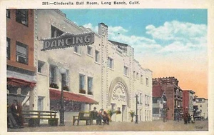 Cinderella Ball Room Dancing Long Beach California 1915c postcard - Imagen 1 de 2