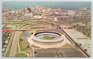 Atlanta-Fulton County Stadium Aerial View Georgia GA Postcard Demolished in 1997 - Picture 1 of 5
