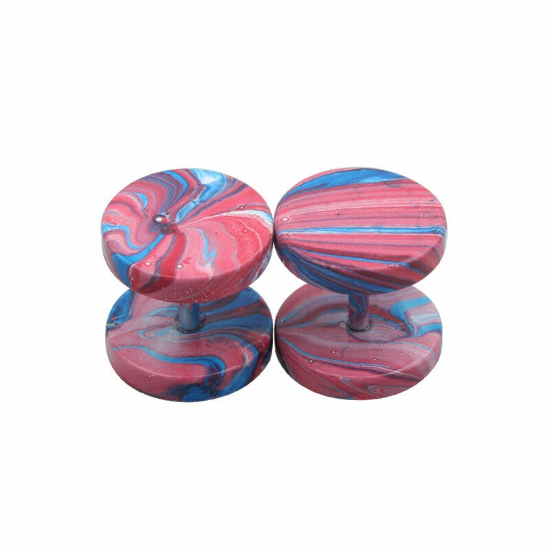 Bunt Piercing Ohrstöpseln Plug Tunnel Edelstahl Ohrstecker paar Ohrringe - Bild 1 von 1