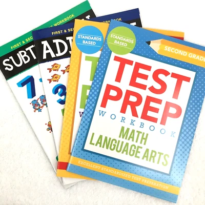 Common Core Education Books First and Second Grade Workbook & Test Prep Lot of 4 - Image 1 of 4