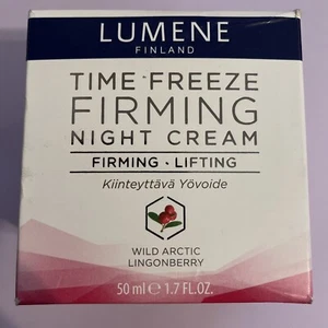 LUMENE TIME FREEZE FIRMING NIGHT CREAM 1.7 Fl Oz. NIB Discontinued Hard To Find - Picture 1 of 10