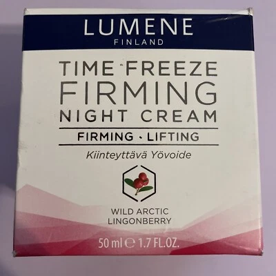 CREMA DE NOCHE REAFIRMANTE LUMENE TIME FREEZE 1,7 FL OZ. Nuevo en caja Muy difícil de encontrar TAMAÑO COMPLETO Foto 1 de 4