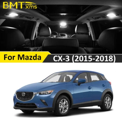Kit de paquete de luces domo LED interiores blancas de 10 bombillas para Mazda CX-3 2015-2018 Foto 1 de 4
