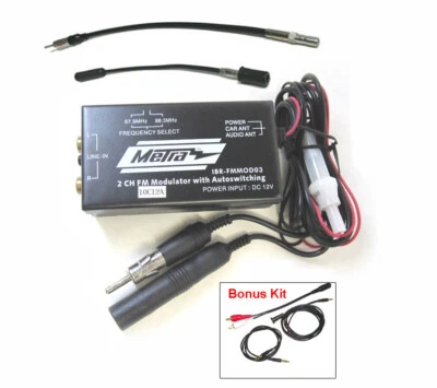 FM-стереомодулятор MP3 / DVD / 3,5 / RCA с комплектом адаптеров антенны для автомобилей Dodge - Изображение 1 из 4