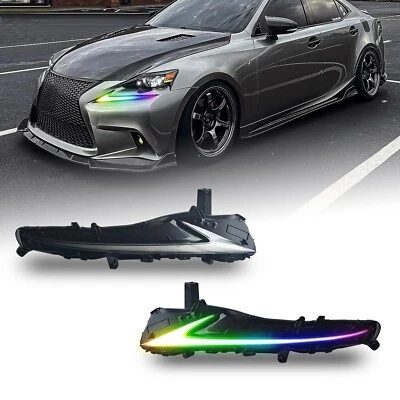LED RGB DRL for Lexus IS200T IS300 IS250 IS350 ISF 2013-2016 Dazzel DRL One Pair - Image 1 of 4