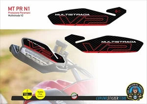 Adesivo moto DUCATI MULTISTRADA V2 paramani rosso e nero MT PR N1 - Picture 1 of 1