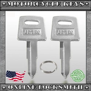New Pair of Uncut Keys For Honda Motorcycles 1983+ Keyway X138 / HD75 - Picture 1 of 3