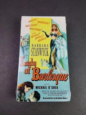 Lady of Burlesque (VHS, 1996) Barbara Stanwyck Murder Mystery 1943 NEW SEALED - Image 1 of 4