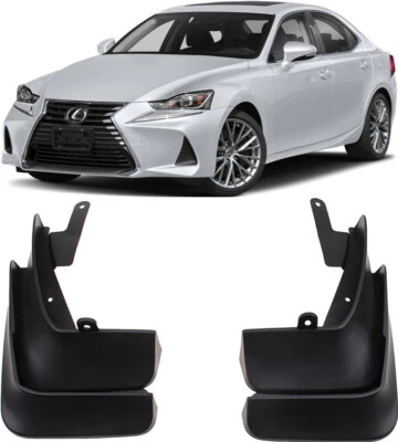 Genuine Front & Rear Splash Guards Mud Flaps FOR 2014-2020 Lexus IS 200 300 350 - Image 1 of 4