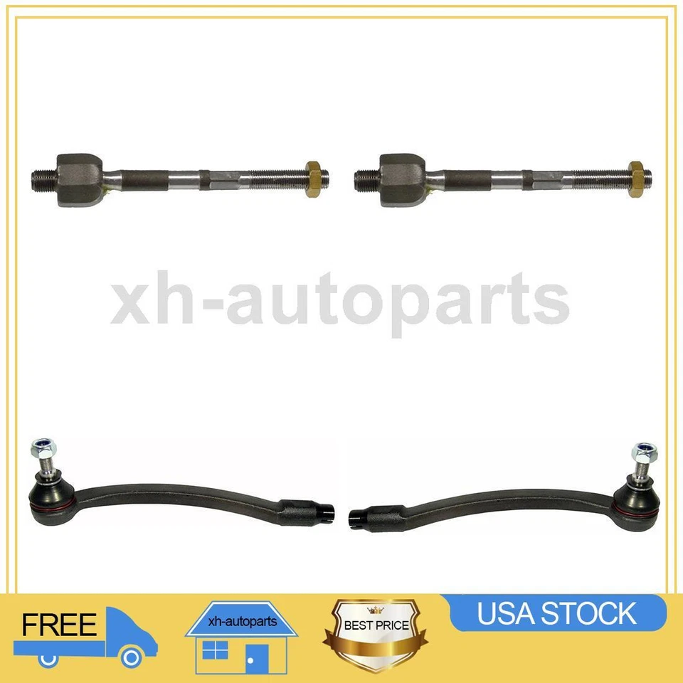 Compatível com 2003~2006 Mini Cooper 4X Extremidades de haste de amarração interna esquerda externa direita Delphi - Imagem 1 de 4