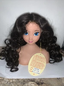 New Vintage Kemper Doll Wig Tess 14-15 Dark Brown Curly Long TE14DB Reborn Dolls - Picture 1 of 5