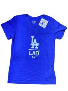 Under Armour Los Angeles Dodgers Womens Royal Team Tri-Blend T-Shirt 1348920 408