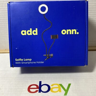 Add Onn Selfie Lamp + Smartphone Holder Adjustable Levels Flex Clamp FREE SHIP - Image 1 of 3
