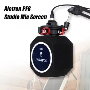 PF8 Pop Filter Microphone Isolator Booth Acoustic Sponge Soundproof Windscreen - Picture 1 of 20