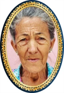 Metal Memorial Photo Plaque for Headstone, Vase, Grave. Waterproof. Mum, Dad etc - Picture 1 of 8