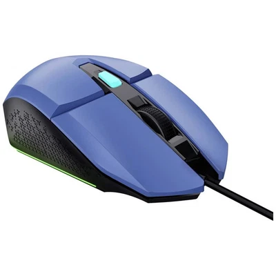 Trust GXT109B FELOX Gaming-Maus Kabelgebunden Optisch Blau 6 Tasten 6400 dpi - Bild 1 von 4