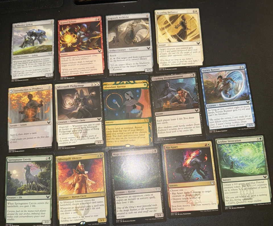 Magic The Gathering 2021 DeckMaster MTG Used 14 Card Lot - Image 1 of 4