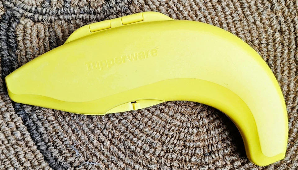 Tupperware A158 Banana Joe Bananenbox Banane Dose Aufbewahrungsbox gelb - Bild 1 von 1