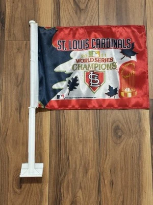 St Louis Cardinals 2011 World Series Champions Car Flag - Image 1 of 3