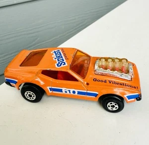 1973 Matchbox Rolamatics Mustang Piston Popper Sunkist Good Vibrations Car - Picture 1 of 6
