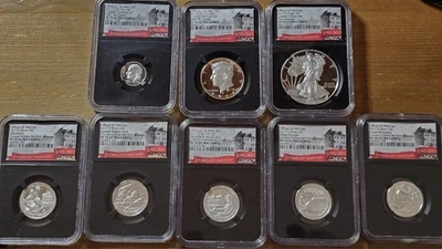 2017 US Mint Limited Edition Silver Proof Set NGC PF70 Ultra Cameo 8 Coins - Image 1 of 2