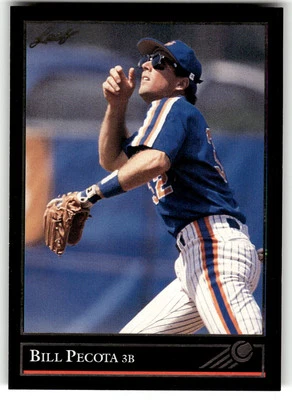 1992 Leaf #244 Bill Pecota Black Gold - Image 1 of 2
