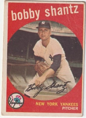 1959 Topps Baseball #222 BOBBY SHANTZ - Image 1 of 2
