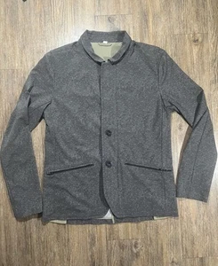 Men's Lululemon Trailblazer Jacket Gray Herringbone Casual Travel Size Large - Picture 1 of 12