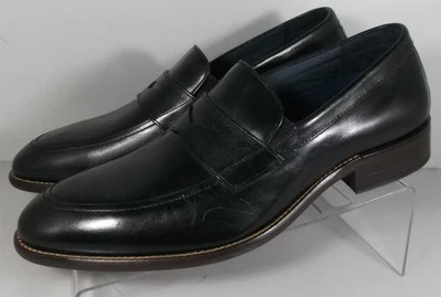 592471 MS50 MEN'S SHOES SIZE 9 M BLACK LEATHER SLIIP ON JOHNSTON & MURPHY - Image 1 of 4