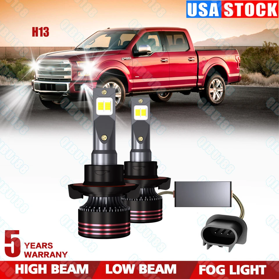 Faro LED F2 H13 para camioneta Ford F-150 XLT doble cabina 4 puertas 2004-2014 Foto 1 de 4